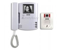 Zicom Black and white Video Door Phone with Handset - 4 inch